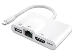 Adaptador de iluminación HDMI 4 en 1 de Yizhood, color blanco