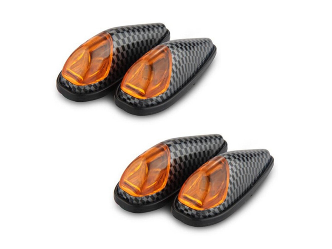 4 intermitentes/indicadores de dirección para motocicletas, luces de señalización LED de alta potencia