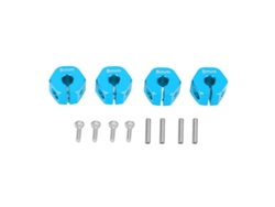 Adaptador De Buje De Rueda Hexagonal De Aluminio De 8 Mm Para Scx10 Cc01 Wraith 90027 90034 Azul