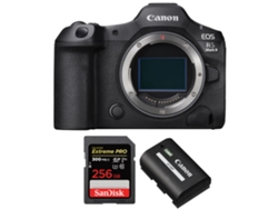 Canon EOS R5 Mark II + 1 tarjeta Sandisk de 256 GB UHS II de 300 MB/s + 1 cámara Canon LP e6p + libro electrónico “20 consejos para fotos impresionantes”