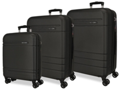 Juego de maletas MOVOM Galaxy Black (53x78x31cm 128l)