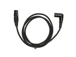 Cable Xlr Macho A Hembra En Ángulo Recto, Plateado, 3 Pines, 1,5 M, Para Amplificador De Micrófono