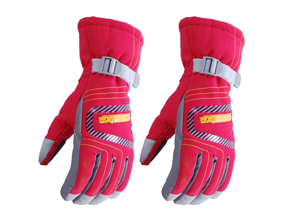 Guantes de esquí y snowboard unisex de invierno, cálidos, impermeables y resistentes al viento.
