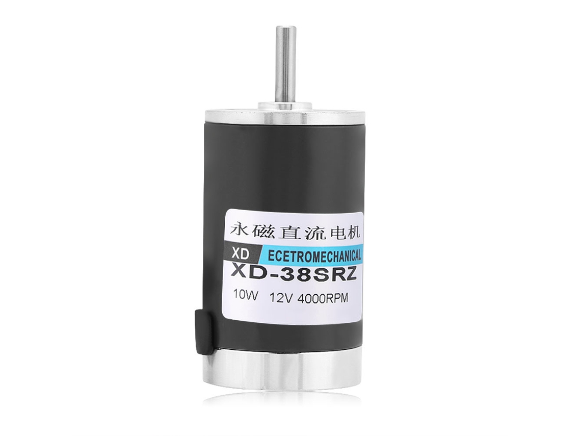 Motor de CC de 10 W con alto par, cepillado, 12 V, 4000 r/min, con cable