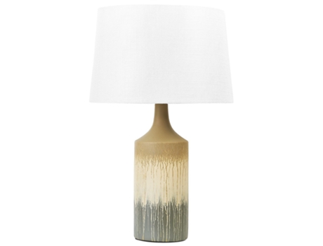 Lámpara de Mesa BELIANI (40 x 40 x 64 cm - Cerámica - Beige)