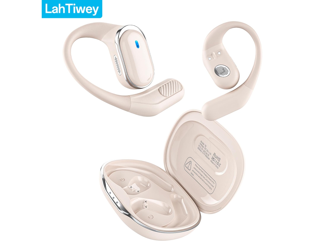 (blanco Marfil) Auriculares Inalámbricos Bluetooth 5.4, Equipados Con Micrófono De Alta Definición, Duración De Batería De 60 Horas.