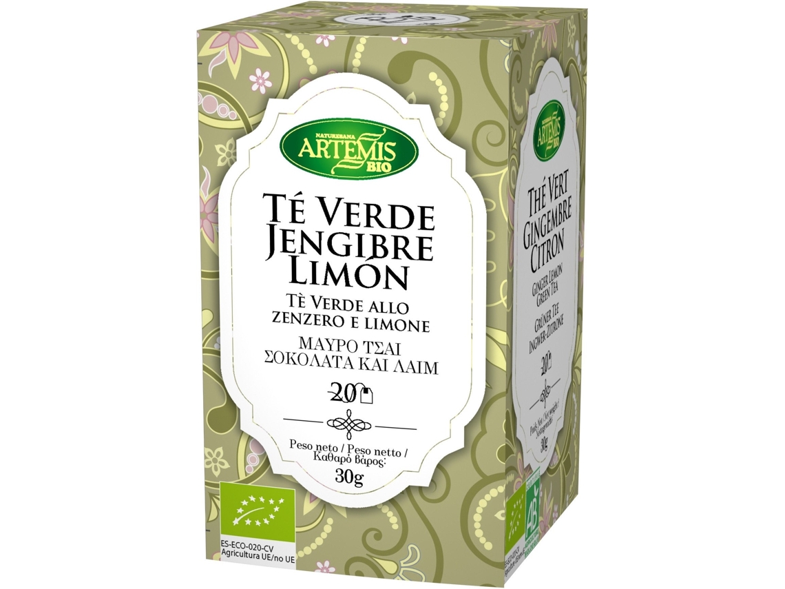 Té ARTEMIS BIO Te Verde Y Limon Eco 20 Filtros