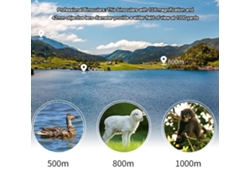 Prismáticos portátiles impermeables 10x42 con zoom 10x para caza, viajes y observación de aves, con estuche.