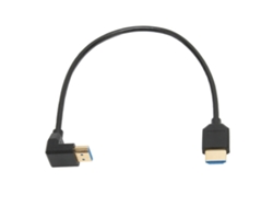 Cabo De Interface Multimídia Hd 90 Graus Para Laptop 8k 48gbps Micro Flexível Chapeado Dourado
