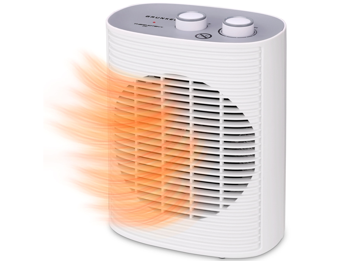 Calefactor CF 2000line 2000W con termostato, ventilador y diseño compacto Grunkel