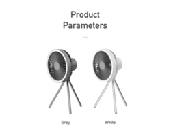 Ventilador Multifuncional WEIMAI Portátil USB Recargable con Luz Led y Control (10000Mah)