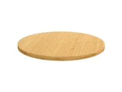 Tablero De Mesa | Tablero De Escritorio | Superficie De Mesa De Bambú Ø60x2,5 Cm