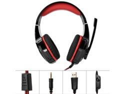 Fone De Ouvido Para Jogos (com Cancelamento De Ruído E Microfone) Hunterspider V9 Fone De Ouvido Stereo Para Computador (vermelho)