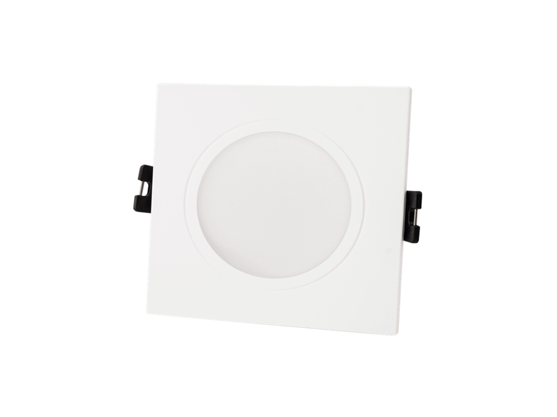 Aro Downlight Cuadrado IP65 para Bombilla LED GU10 / GU5.3 Corte Ø75 mm Maxis LEDKIA