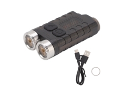Rebe-linterna Mini Llavero Recargable Usb V3 Impermeable Portátil Con Imán Para Camping Senderismo Mantenimiento Negro