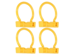 4 Anillos Nasales Para Vacas Y Toros, De Nailon, Amarillos, De Alta Elasticidad Y Ligeros, Para Ganado De Granja.