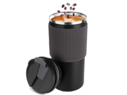JILLIOPER Vaso de café de acero inoxidable, taza térmica de viaje con tapa extraíble antifugas, mantiene las bebidas calientes o frías, antibacteriano, sin olor