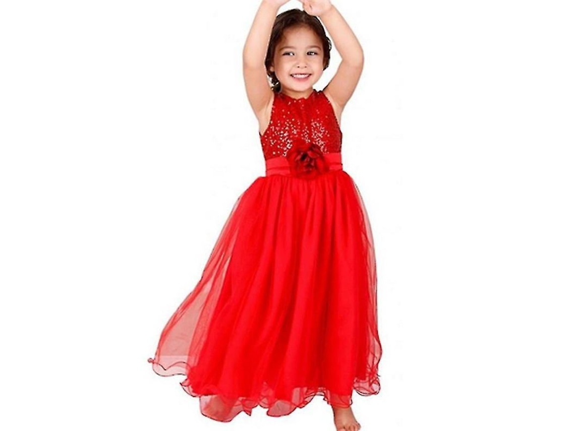 Vestido De Princesa Con Lentejuelas Para Niñas, Ideal Para Fiestas, Bodas, Damas De Honor Y Con Tutú Xkp.