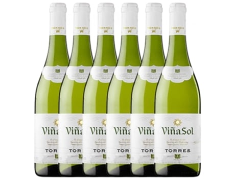 Vino TORRES Torres Viña Sol Parellada Seco Catalunya Joven (0.75 L - 6 unidades)