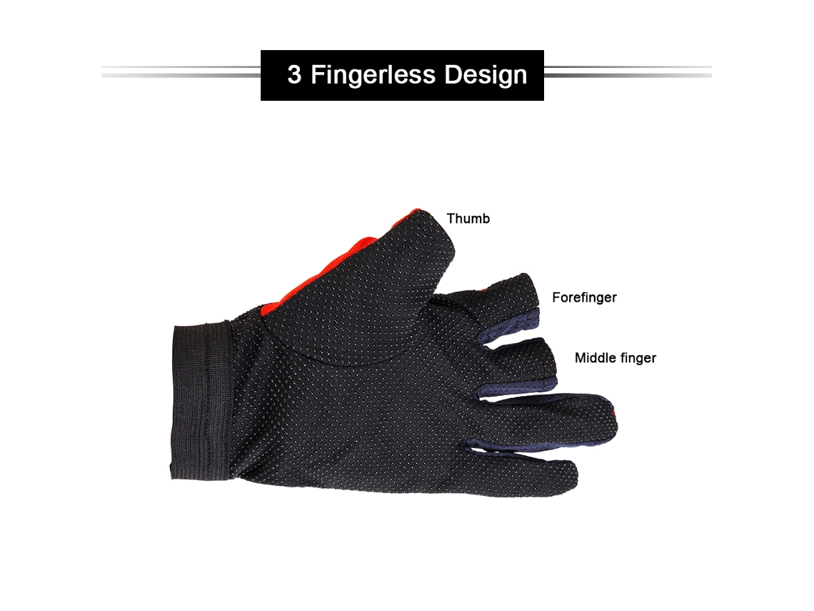 Guantes De Pesca Sin Dedos De 3 Pulgadas, Transpirables, Antideslizantes, Para Pesca, Ciclismo, Camping Y Running.
