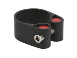 Pinza De Sellado De Vellón De Fibra De Carbono Para Vtt Route 30,8/31,6 Mm Coupe Cnc Collier Anti-dérapant Negro