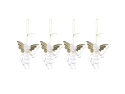 Lámpara colgante de ángel transparente, decorativa para niños, Navidad.