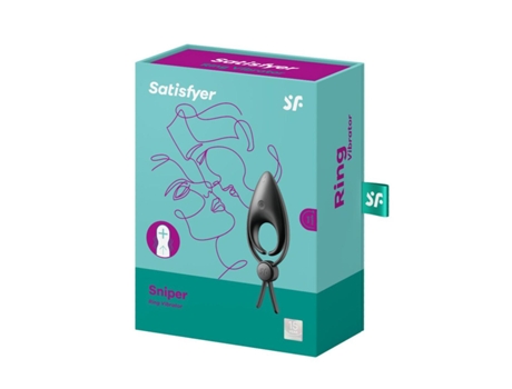 Estimuladores SATISFYER Snipper Ring Vibrador (Negro - 1 Unidad)