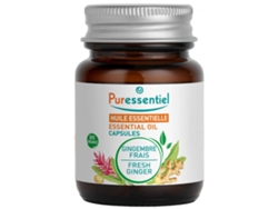 PURESSENTIEL Aceite Esencial de Jengibre Zingiber Officinale Bio 60 Cápsulas