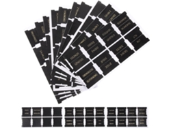 80 Separadores De Cuero Negro Para Estudio Bíblico, Textura Fina, Prácticos, Paquete De 80