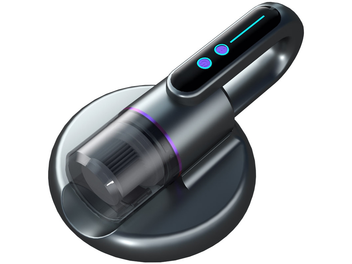 Aspiradora de ácaros Digitallab con desinfección ultravioleta y eliminación de ácaros (gris)