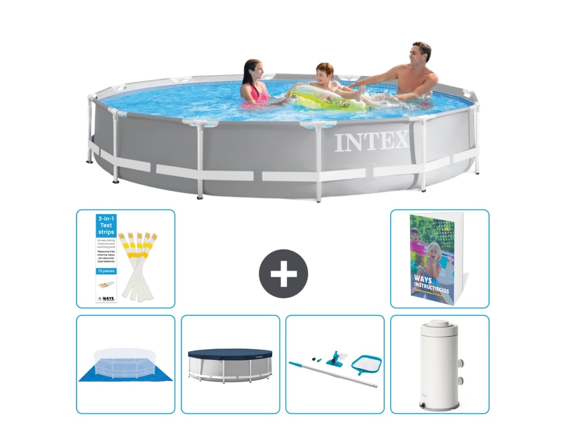 Intex Piscina Prism Frame Redonda - 366x76 Cm - 7-peças S119