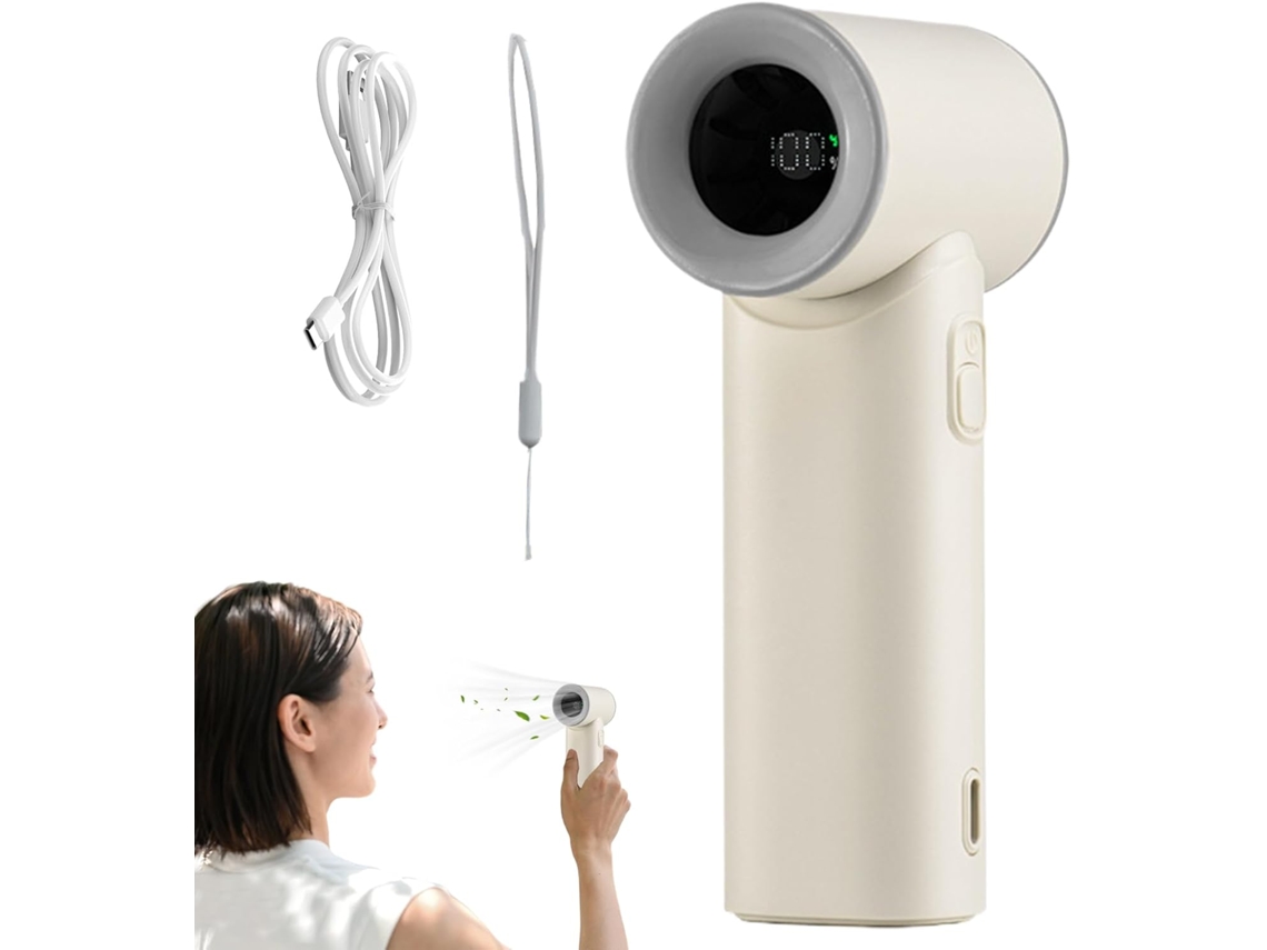 Ventilador Portátil De Mano | Ventilador Personal Portátil Con Batería Integrada De 3000 Mah - Cable Y 5