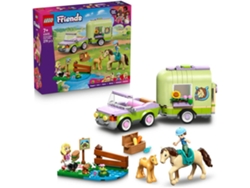 Lego® 42695 Friends Remolque Caballo Y Potro – 2 Minipersonajes, Figuras De Caballo, Potro, Cachorra Y Rana 7+