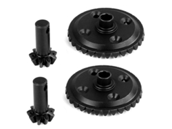 Engranaje cónico de transmisión, engranaje diferencial compatible con 1/8 Hpi Racing Savage XL Flux Rovan Sygo