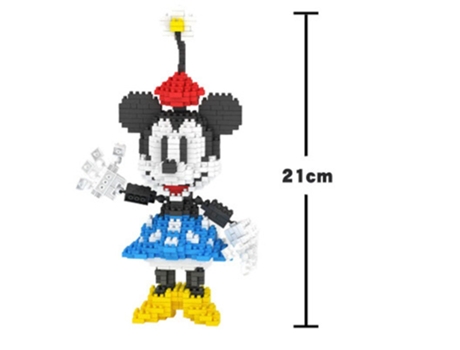 Muñeco GAATPOT Disney Cartoon Anime Mickey Minnie Diy Mini Micro Building Blocks Action Figures Model Doll Toys Juguetes Gifts For Kids