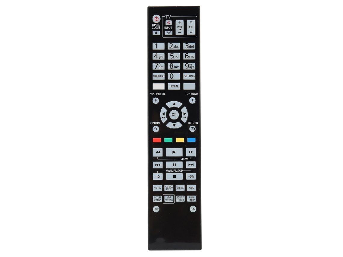 Mando A Distancia N2qaya000172 Para Reproductores Blu-ray Dpub9000ebk Dpub9000egk. No Requiere Programación.