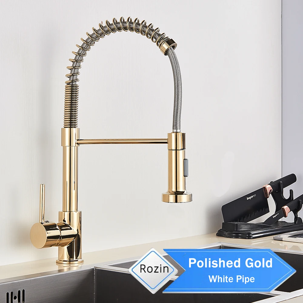Grifo Mezclador De Encimera De Cocina Con Boquilla Rociadora Giratoria De 360 Grados.