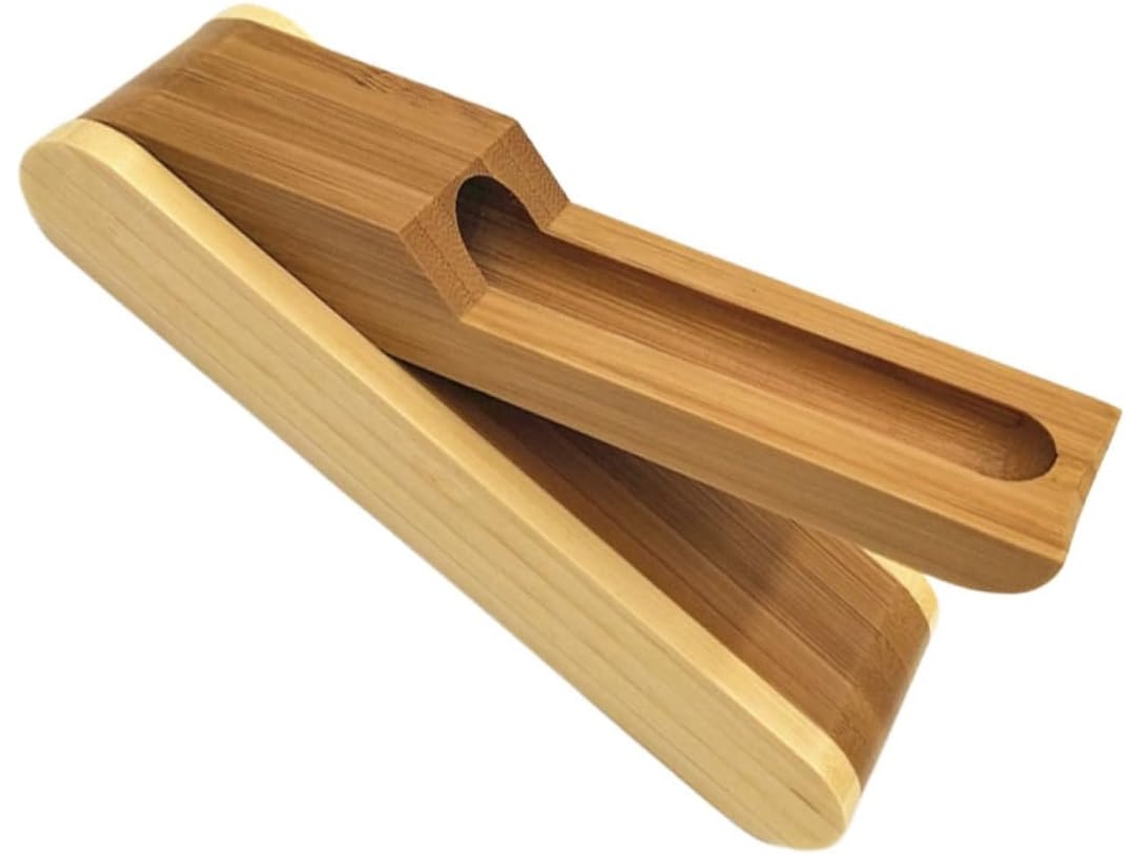 Estuche Para Lápices De Bambú Nuobesty, Caja Plegable Para Bolígrafos, Caja Para Artículos De Papelería, Portalápices