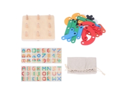 Juego de mesa educativo de madera XO para niños - Juguete de aprendizaje temprano