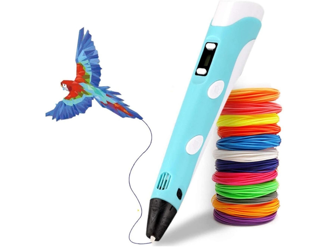 Bolígrafo De Impresión 3d, Bolígrafo 3d Doodler Con Filamento Pla De 12 Colores (36 M En Total), Compatible Con Pla Y Abs, Juguete Creativo,