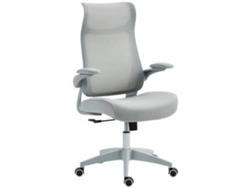 Silla De Oficina Ergonómica De Malla Con Reposacabezas, Color Gris.