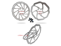Rotor De Freno De Disco Para Bicicleta De Montaña De 160 Mm Con 6 Tornillos, Acero Inoxidable Hs1/g3