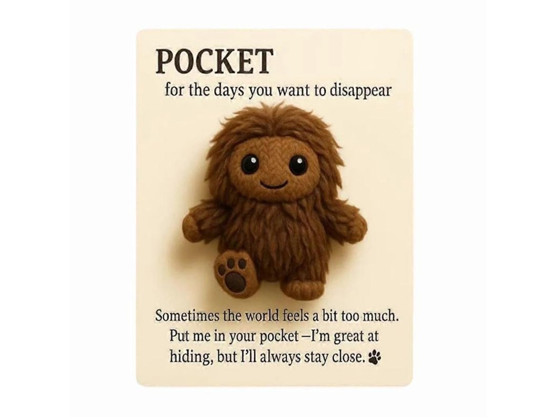 Bigfoot De Bolsillo: Tu Pequeño Y Peludo Animador Abraza A Los Bigfoots Positivos. Serie De Peluches 2026.