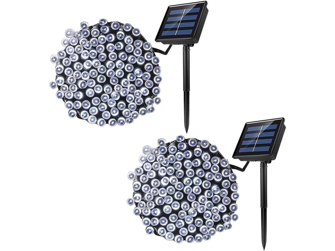 Luces Solares Led Brillantes Para Jardín, Color Blanco.