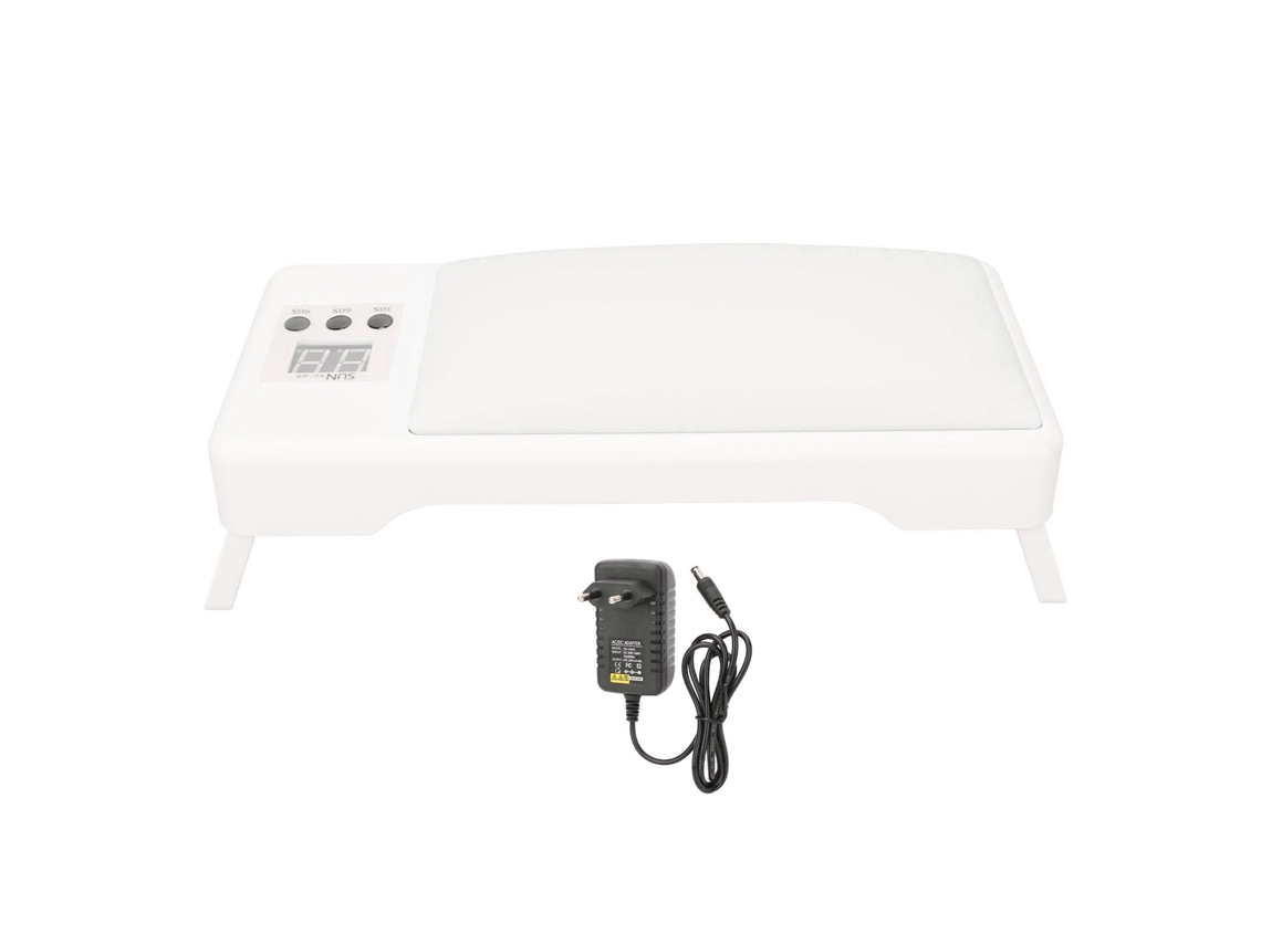 Lâmpada UV LED Rebe para unhas com almofada de mão, dobrável e portátil para secagem de esmalte em gel.