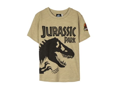 Camiseta de Niños JURASSIC PARK Algodón Marrón (10 Años)