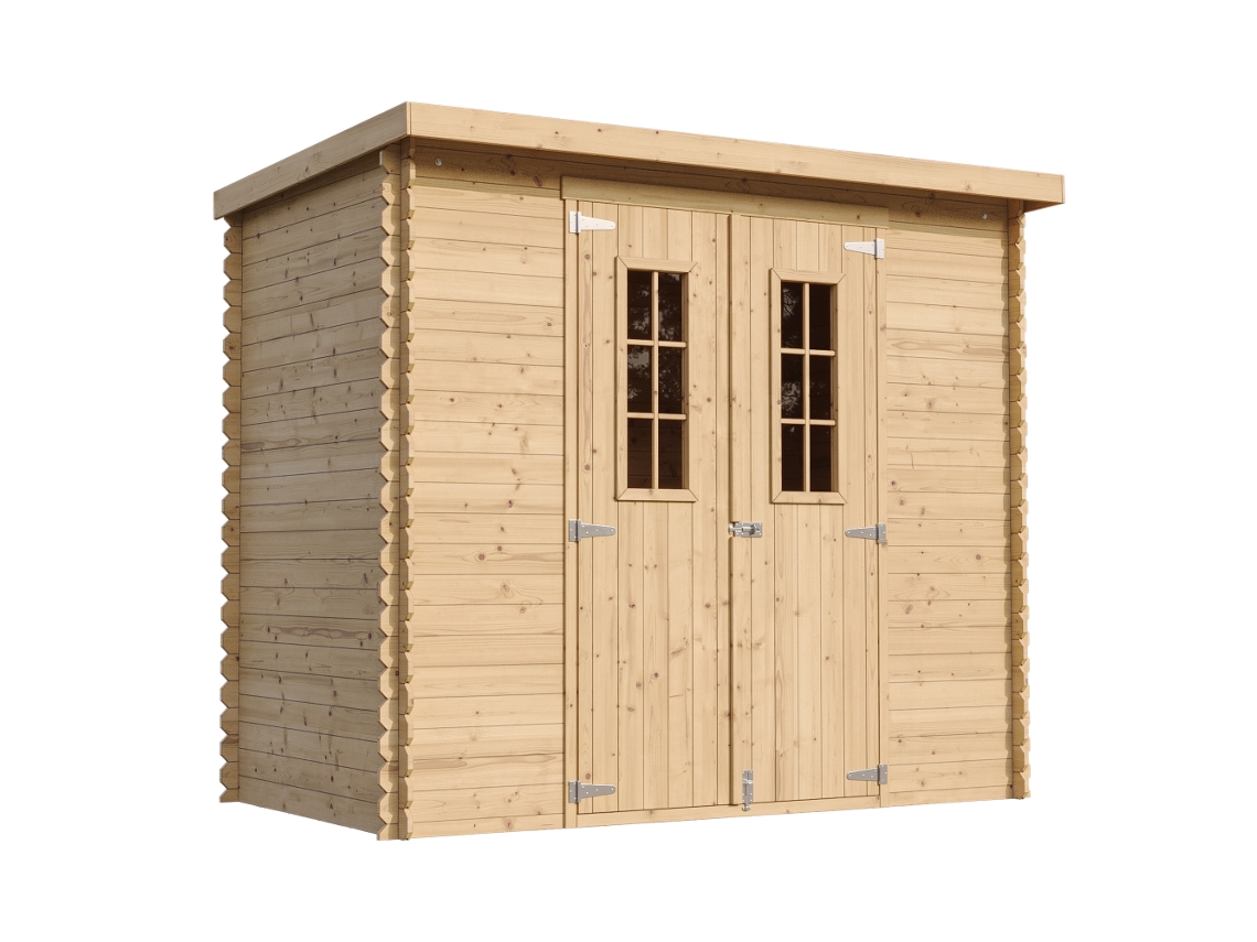 Casa De Almacenamiento Jardín Suelo Tratado Timbela M310cm310g - 142x239x200 Cm/2.63 M2