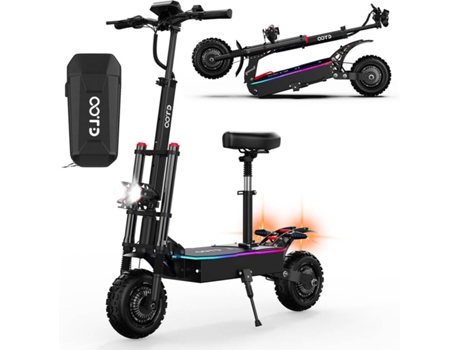 Patinete Eléctrico Plegable 5600W 35Ah 85 Km/H Capacidad de Carga Máxima 150Kg
