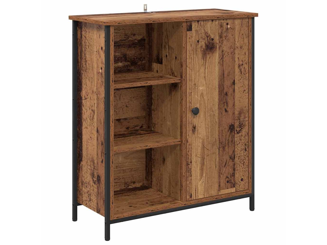 Estante de almacenamiento derivado de madera marrón Vidaxl (70 x 30 x 80 cm)