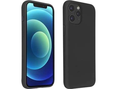 Funda iPhone 12, 12 Pro AVIZAR Semirrígida Mate Negro